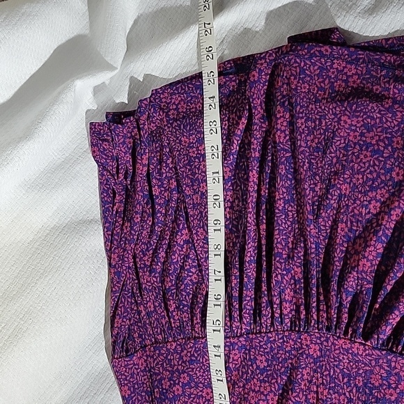 Juicy Couture Purple Navy Blue Sleeveless Flowy Top Size XS Mint Condition - Picture 8 of 10